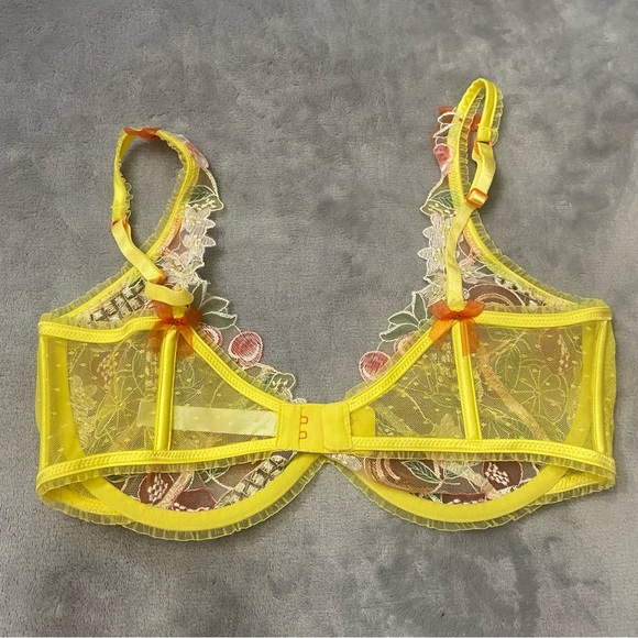 New! For love and lemons Mirabelle Underwire Bra cherry pineapple 24550 - Picture 11 of 12